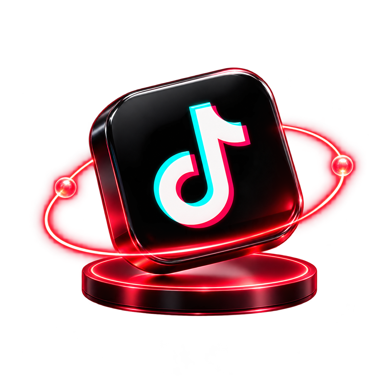 TikTok 3D Platform Visual